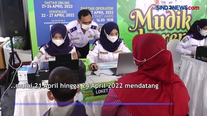 Pendaftaran Mudik Gratis yang Digelar Dishub Jatim Diserbu Warga