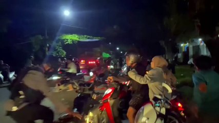 Petugas Gabungan Membubarkan Aksi Balap Liar dan Lomba Lari di Makassar