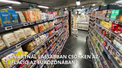 Download Video: Eurostat: a vártnál lassabban javul az eurózóna éves inflációs rátája, februárban 8,5 százalék volt