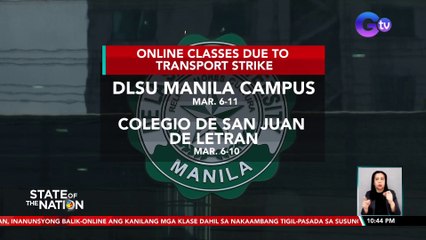 Online class sa ilang unibersidad at pamantasan sa Metro Manila, ibinalik | SONA