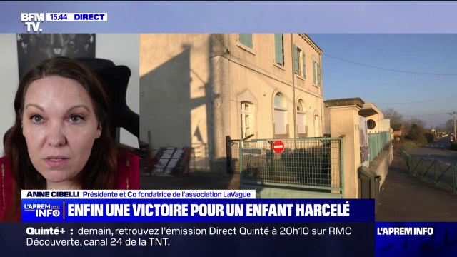 Harcèlement scolaire: Anne Cibelli, cofondatrice de l'association La Vague, souhaite que les élèves soient suivis par un psychologue scolaire assez rapidement