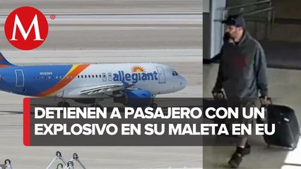 Detienen a sospechoso de transportar explosivo en su equipaje en aeropuerto de EU