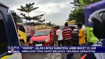Antrean Panjang di Jalan Lintas Sumatera Jambi, Pengendara Terjebak Macet Selama 22 Jam!