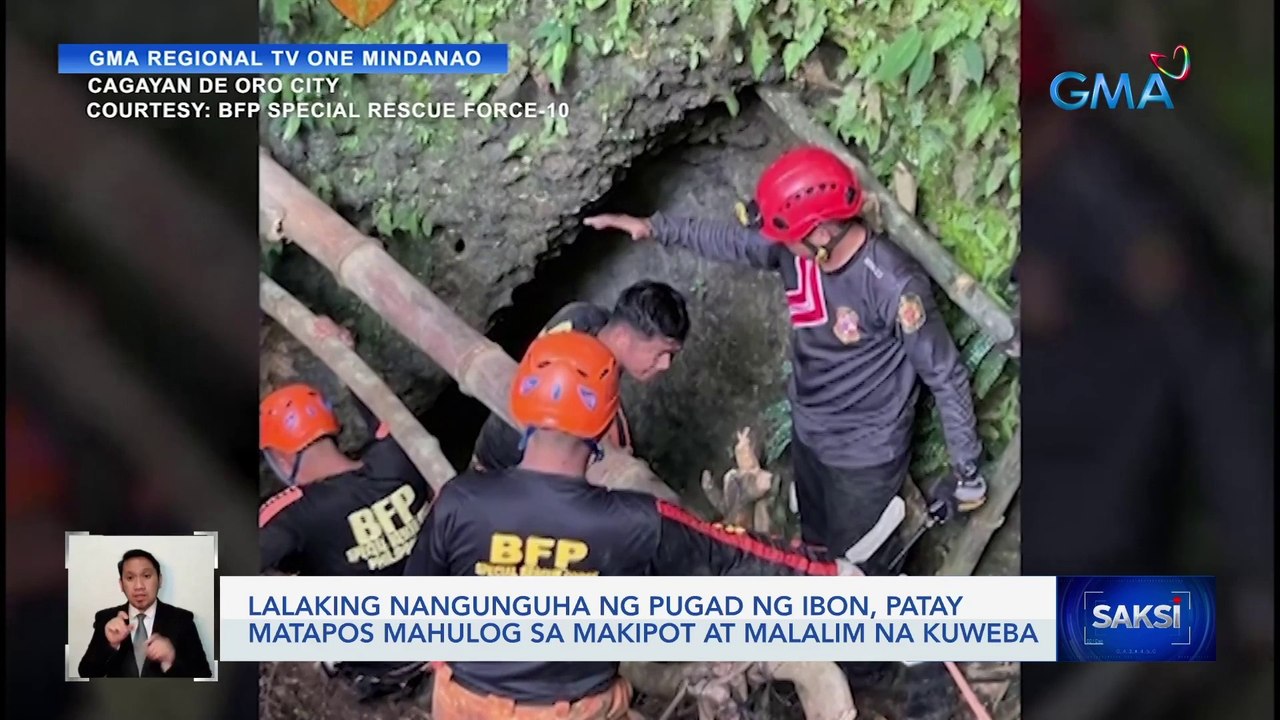 Lalaking nangunguha ng pugad ng ibon, patay matapos mahulog sa makipot at malalim na kuweba | Saksi