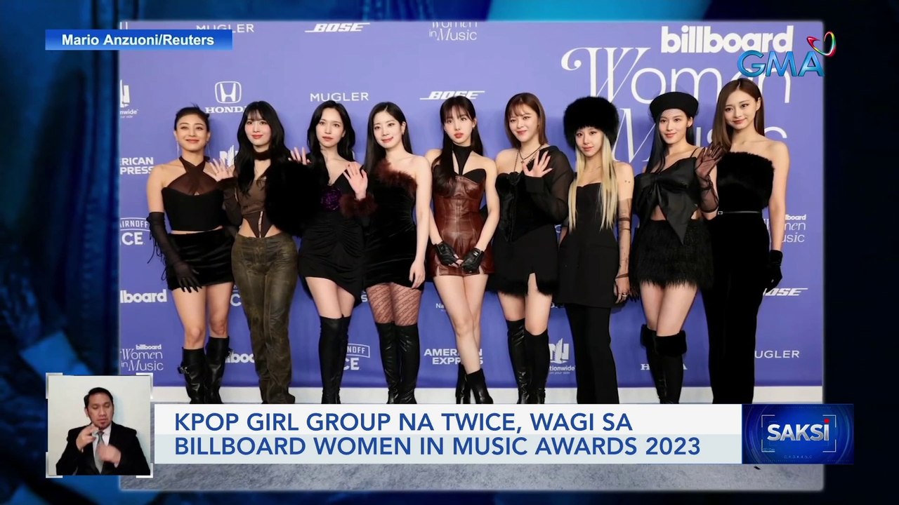 KPop girl group na Twice, wagi sa Billboard Women in Music Awards 2023 | Saksi