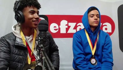 مصابيح في الطريق تلاميذ متوجون في العدو الريفي مع الكوتش..محمد الشارف ومحمد الرحومة.