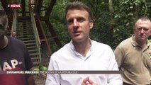Emmanuel Macron participe à un sommet sur la protection des forêts au Gabon