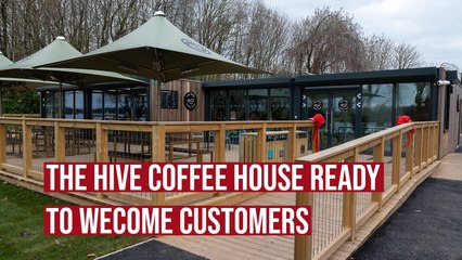 The Hide Coffee House ready to welcome customers at Pennington Flash Nature Reserve