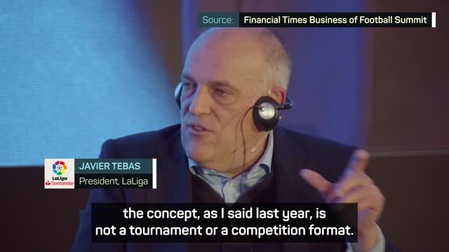 Super League isn't dead - LaLiga president Tebas