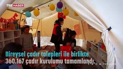 AFAD, 11 ildeki 332 noktada çadır kent kurdu