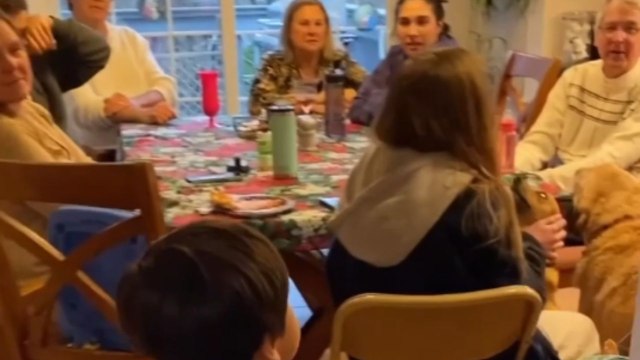 *Wholesome Video* Sweet boy warmly hugs his Godmother during her unexpected visit