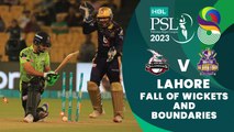 Let's Recap Lahore Qalandars Fall of Wickets And Boundaries | Match 18 | HBL PSL 8 | MI2T