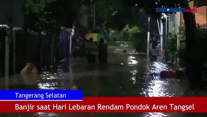 Banjir saat Lebaran Rendam Pondok Aren Tangsel