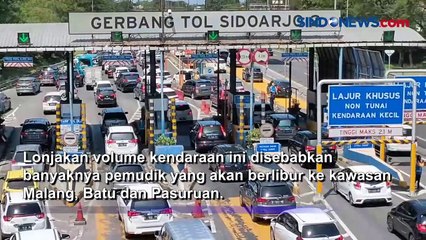 Tol Surabaya-Gempol Dipadati Masyarakat yang Akan Menuju Lokasi Wisata, Begini Situasinya
