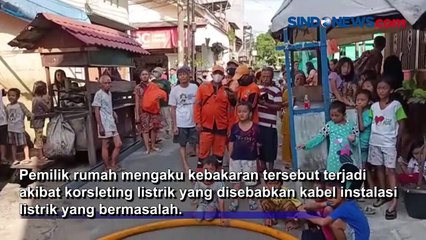 Instalasi Listrik Bermasalah, Sebuah Rumah Terbakar di Kampung Muara Bahari