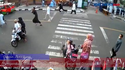 Pengendara Motor yang Ugal-ugalan Jelang Salat Ied di Cianjur Ditangkap Polisi