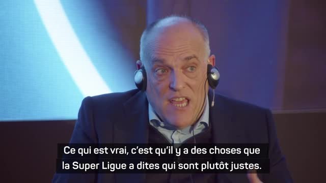 Liga - Tebas et le mauvais message de la Super Ligue : “Il faut trouver un équilibre entre grands, petits et moyens clubs”