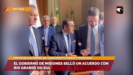 El Gobierno de Misiones selló un acuerdo con Rio grande Do Sul