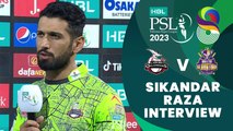 Sikandar Raza Interview | Lahore Qalandars vs Quetta Gladiators | Match 18 | HBL PSL 8 | MI2T