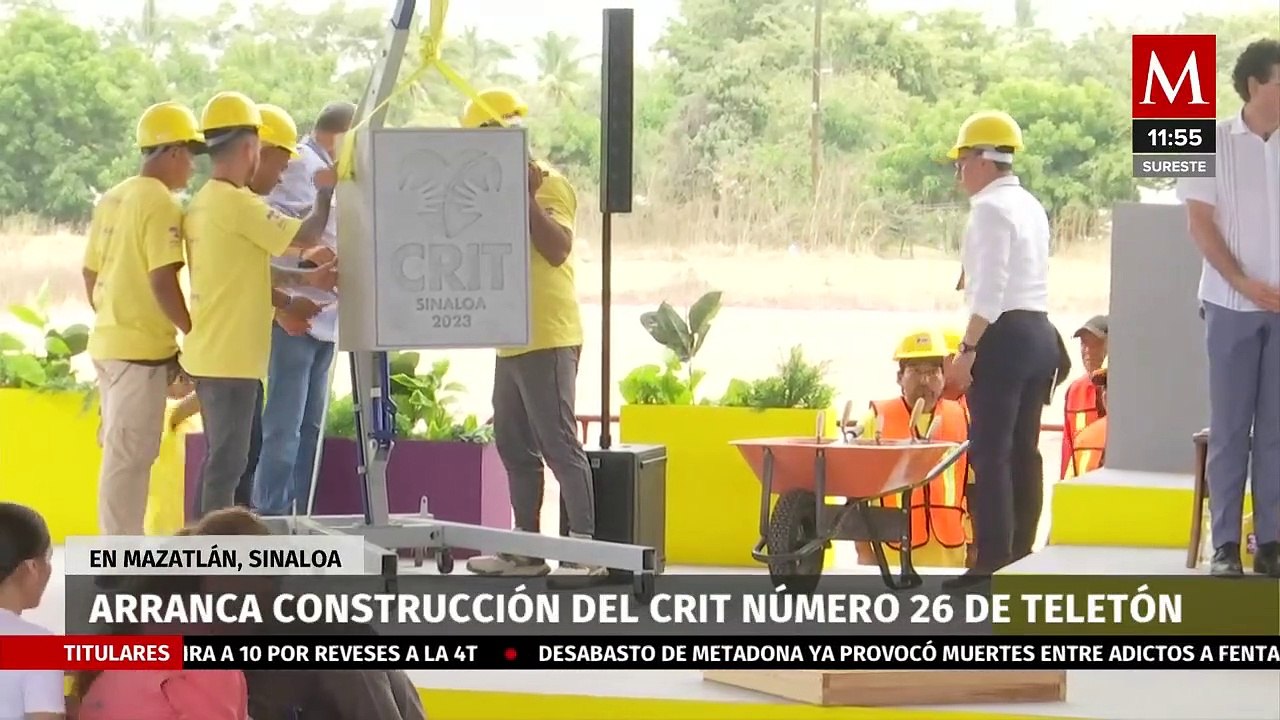 Gobernador de Sinaloa coloca la primera piedra del CRIT Teletón de Mazatlán