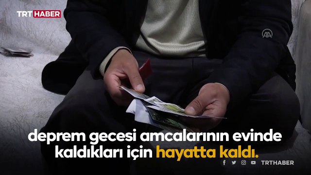 Depremde 8 ferdini kaybeden ailenin iki oğlu amcalarının evinde hayatta kaldı