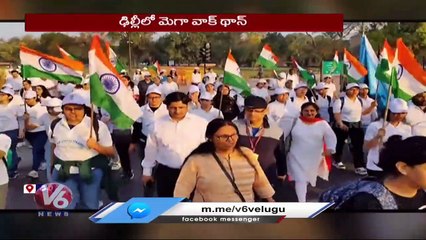 Mega Walk On The Occasion Of International Women's Day At Delhi | V6 News