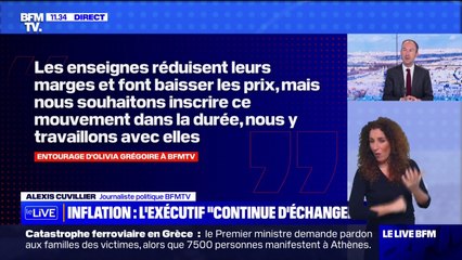 "Panier anti-inflation": le gouvernement "continue d'échanger" avec la grande distribution selon l'entourage d'Olivia Grégoire