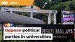 Student group fears political parties on campus can lead to indoctrination