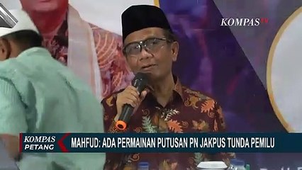 Soal Putusan Hakim PN Jakpus Tunda Pemilu, Mahfud MD: Putusan Salah Kamar!
