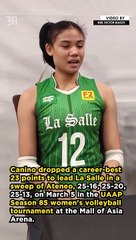 WATCH: Angel Canino gives credit to the whole La Salle Spikers