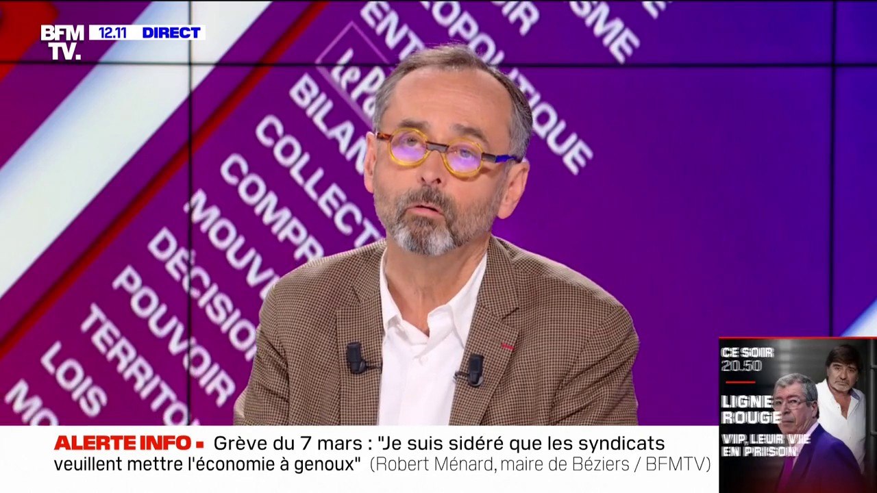 Robert Ménard sur la réforme des retraites: "Tout le monde va être perdant parce que personne n'a envie de travailler deux ans de plus"