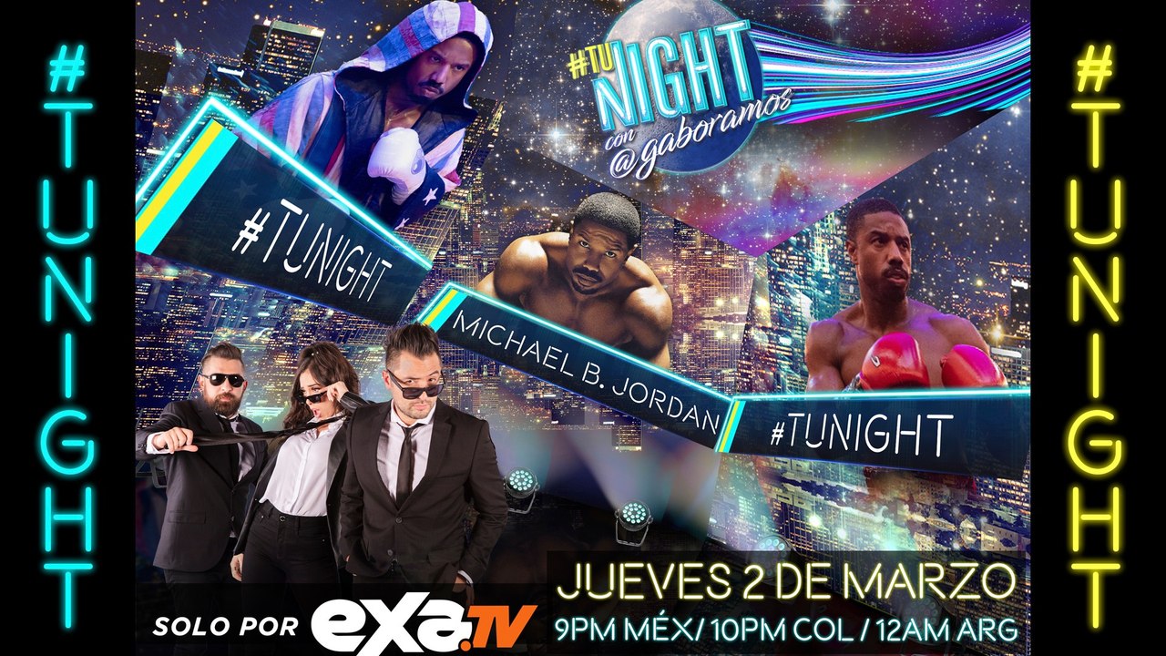 Michael B Jordan Sofia Delfino y Mar Rendón en TuNight con Gabo Ramos