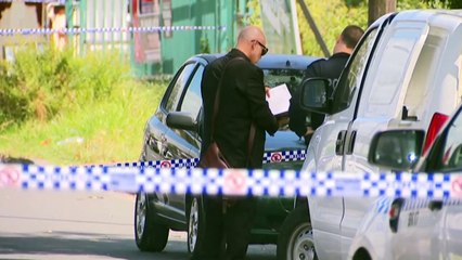 Sydney father shot dead in front of young son outside a western Sydney gym