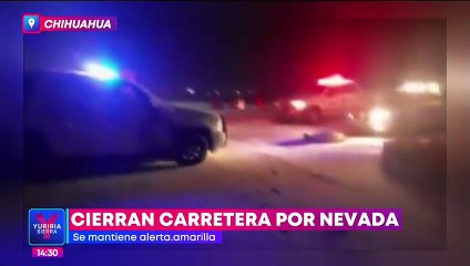 Nevada sorprende a habitantes de Chihuahua