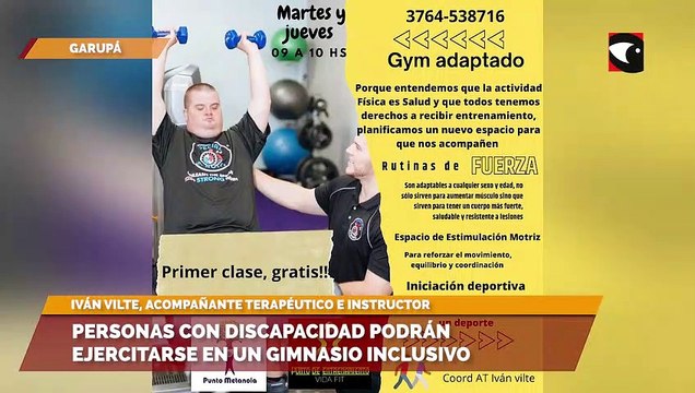 Personas con discapacidad podrán ejercitarse en un gimnasio inclusivo de Garupá
