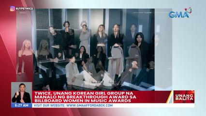 TWICE, unang Korean girl group na manalo ng Breakthrough Award sa Billboard Women in Music Award | UB