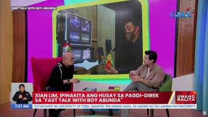 Xian Lim, ipinakita ang husay sa pagdi-direk sa "Fast Talk With Boy Abunda" | UB