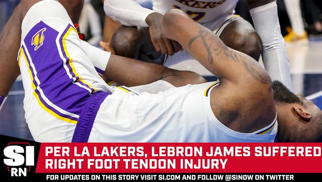 LeBron James Has Right Foot Tendon Injury, Lakers Say