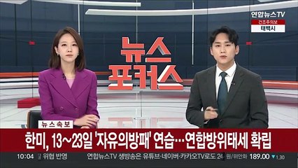 [속보] 한미, 13~23일'자유의방패'연습…연합방위태세 확립
