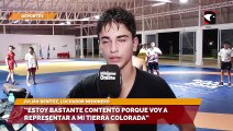 “Estoy bastante contento porque voy a representar a mi tierra colorada”