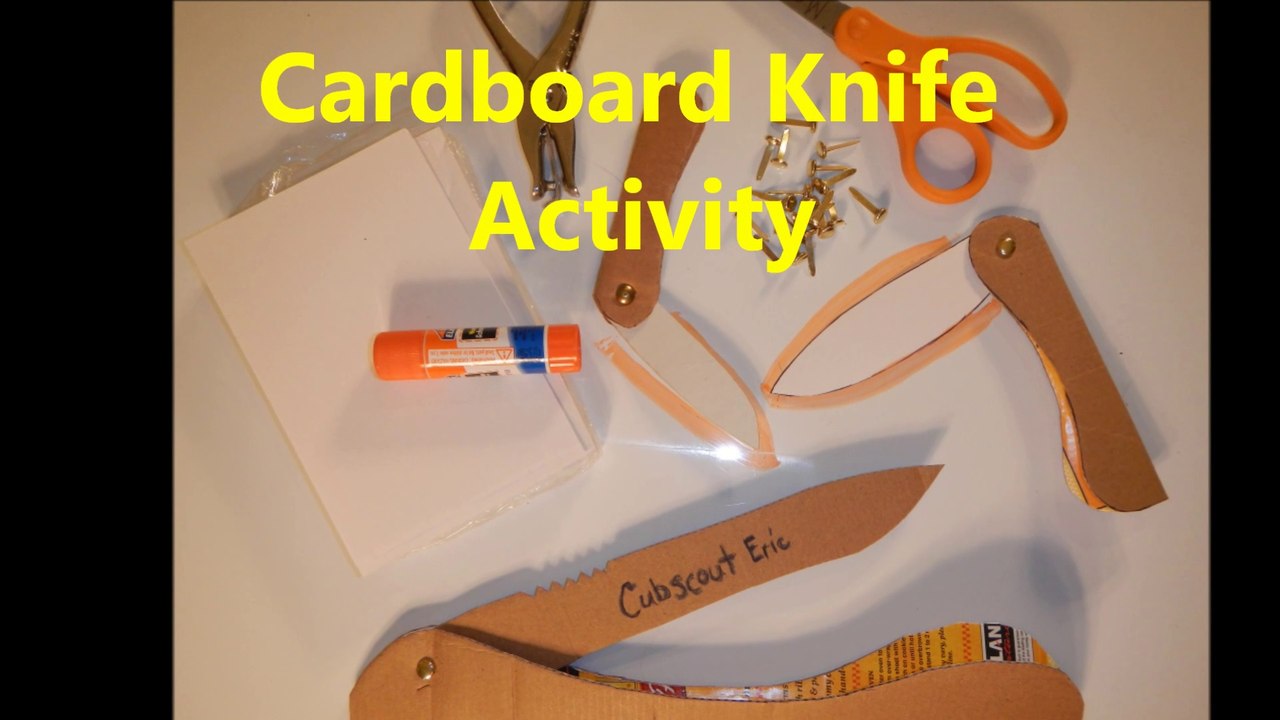 cardboard knife Activity