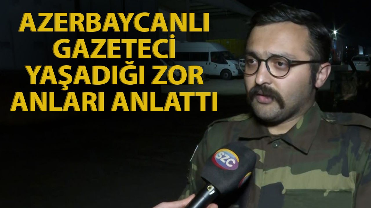 Azerbaycanlı Gazeteci Canlı Yayında Deprem Anında Yaşadıklarını Anlattı
