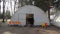 Depremzede öğrenciler, eğitime çadır okullarda devam ediyor