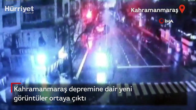Kahramanmaraş deprem anından yeni görüntüler