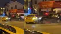 İstanbul’da taksiyle kaçan kadını durdurmak için dehşet saçtı