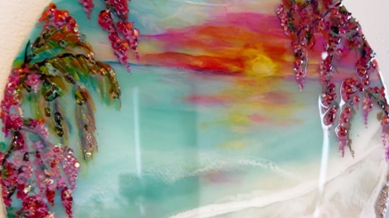 *Incredible Resin Flow Art* artist creates stunning scenery for a ...