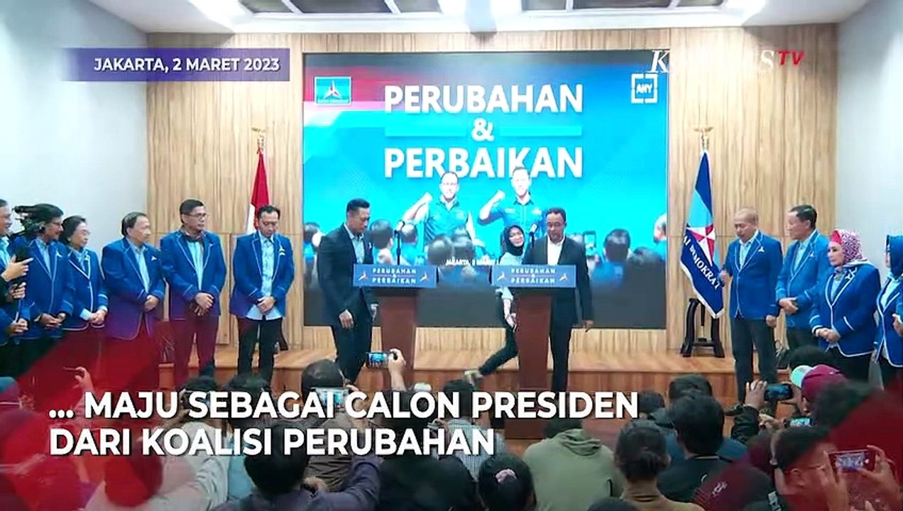 Partai Demokrat Deklarasikan Anies Baswedan Sebagai Calon Presiden di Pilpres 2024