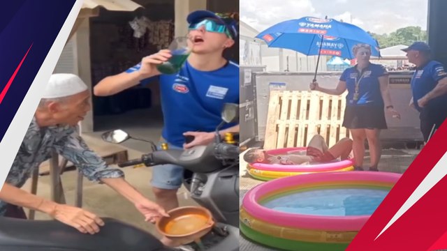 Momen-Momen Lucu Para Pembalap di WSBK Mandalika 2023