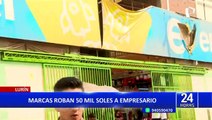 Lurín: empresario retira 50 mil soles y lo asaltan