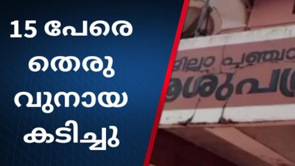 തെരുവുനായയുടെ ആക്രമണം; 15 പേര്‍ക്ക് കടിയേറ്റു